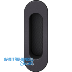 FSB Schiebet�rmuschel 42 4215 oval 35 x 105 mm, Aluminium schwarz matt