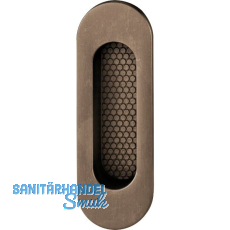 FSB Schiebet�rmuschel 42 4215 oval 35 x 105 mm, Bronze dunkel patiniert gewachst