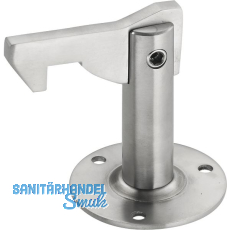 Torhalter 1311 mit Haltewinkel für Wand- und Bodenmontage, Stahl silber lackiert Torhalter 1311 mit Haltewinkel für Wand- und Bodenmontage, Stahl silber lackiert