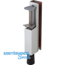 T�rfeststeller 1135 f�r Glast�ren, Hub 50 mm, 212 x 36 mm, Alu silber eloxiert