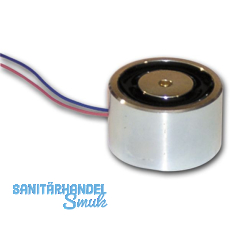 Haftmagnet mitzentraler Gewindebohrung u. freien Draht. Gr. 05, Stahl verzinkt