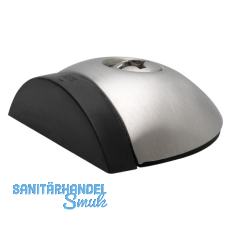 Bodentürpuffer - Bodenpl. ø 57 mm, Anschlagh. 17 mm, Edelstahl matt Bodentürpuffer - Bodenpl. ø 57 mm, Anschlagh. 17 mm, Edelstahl matt