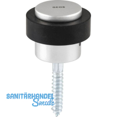 GRUNDMANN Bodent�rpuffer � 48 mm, H�he 38 mm, Gummiring, silber eloxiert