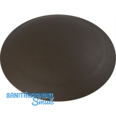 Wandt�rpuffer - � 60 mm, H�he 15 mm, Kunststoff braun