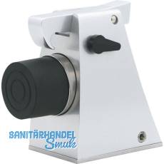 Torhalter 1110 mit Fanghaken und Puffer, H�he 121 mm, Alu silber lackiert