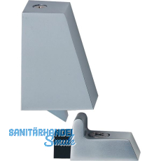 T�rfeststeller 1013 mit Wippe und Gummipuffer, Aluminium silber lackiert