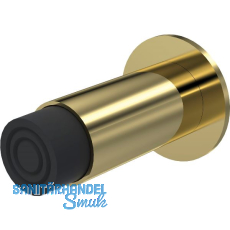 KWS Wandtürpuffer 2064 gefederter Puffer, Länge 80 mm, Messing poliert KWS Wandtürpuffer 2064 gefederter Puffer, Länge 80 mm, Messing poliert