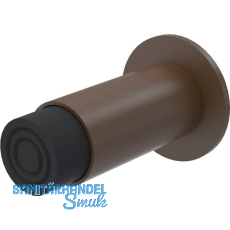 KWS Wandt�rpuffer 2065 gefederter Puffer, L�nge 100 mm, Alu dunkelbraun eloxiert