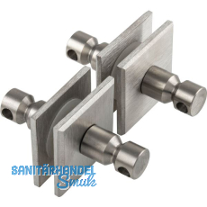 SCH�SSWENDER Befestigungszubeh�r - f�r Glas, paarweise, eckig, TS: 8 - 12mm