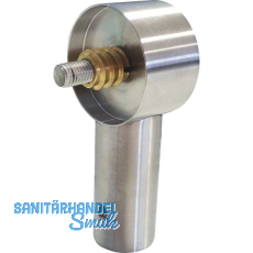 KWS Endstütze RS - gerade Rundrohr, für Holzrohr, 40mm, Edelstahl KWS Endstütze RS - gerade Rundrohr, für Holzrohr, 40mm, Edelstahl