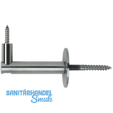 Handlauftr�ger Rosetten � 50 mm, Wandabstand 75 mm, Edelstahl matt