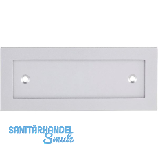 MARCHESI Schriftrahmen, 120 x 48 mm, Aluminium silber eloxiert