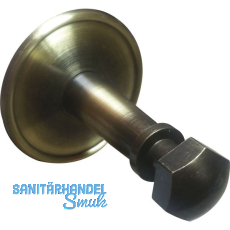 Handlauftr�ger zum Klemmen, Rosetten � 70 mm,Wandabstand 60 mm,Messing patiniert