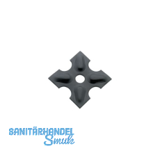 Zierrosette (Pfettenscheibe) 80x80x4 mm, Bohr-� 17 mm,Stahl schwarz pulverbesch.