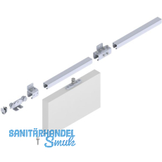 Schiebetorbeschlagset HELM 100 f�r Wandmontage, max. 100 kg, Stahl verzinkt