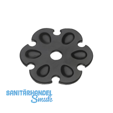 Zierrosette (Pfettenscheibe) � 80x4 mm, Bohr-� 17 mm, schwarz pulverbesch. (A)