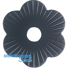 Zierrosette (Pfettenscheibe) � 80x4 mm, Bohr-� 13 mm, schwarz pulverbesch. (B)