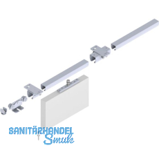 Schiebetorbeschlagset HELM 300 f�r Deckenmontage, max. 200 kg, Stahl verzinkt