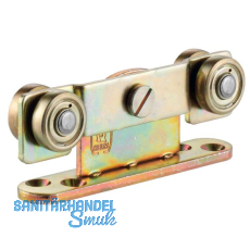 Rollapparat HELM 512 zweipaarig minimale Einbauh�he Stahl verzinkt gelb