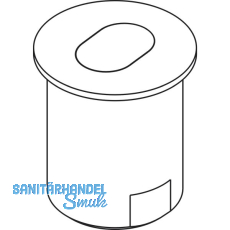 Bodenh�lsen mit Deckel, Stahl verchromt