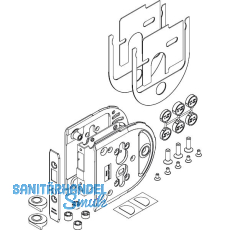 HAWA Toplock Gegenkasten ohne Abdeckkappen inkl. Zentrierset