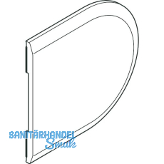 HAWA Toplock Abdeckkappe blind rund f�r Gegenkasten Kunststoff Edelstahl-Effekt