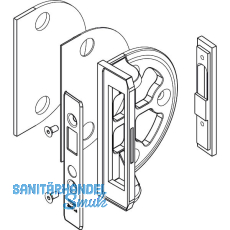 HAWA Toplock Schließwinkel zur Wandbefestigung ohne Abdeckkappe HAWA Toplock Schließwinkel zur Wandbefestigung ohne Abdeckkappe