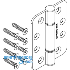 Scharnier HAWACenterfold/Variofold 80/H, m. Schwerlastlagern, Edelstahl