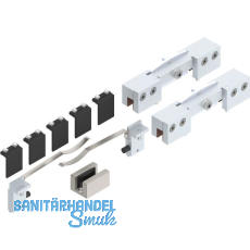 HELM GT-L 80 Beschlagset Glas 8-10,76 mm ohne Laufschiene 80 kg Edelstahl-Effekt HELM GT-L 80 Beschlagset Glas 8-10,76 mm ohne Laufschiene 80 kg Edelstahl-Effekt