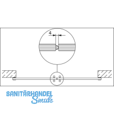 HAWA Gummiprofil Glaskantenschutz 5 m Kunststoff schwarz