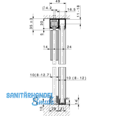 HAWA-Junior 40/GP Laufschienenset Festverglasung L=2000 mm Alu silber eloxiert HAWA-Junior 40/GP Laufschienenset Festverglasung L=2000 mm Alu silber eloxiert