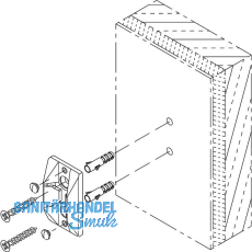 HAWA Zentrierteil Ganzglasschiebetüren zur Wandmontage grau HAWA Zentrierteil Ganzglasschiebetüren zur Wandmontage grau