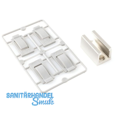 HAWA Junior GP/Ordena 70 Bodenf�hrung spielfrei Glas 8-12,7 mm Edelstahl-Effekt