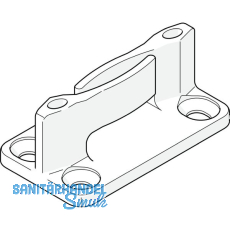 HAWA Junior 160/250 Bodenf�hrung spielfrei Holz Kunststoff schwarz