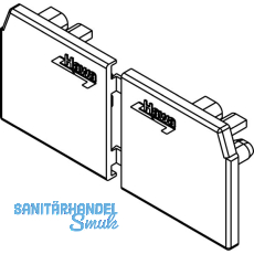 HAWA Junior 40 Holz Abdeckkappen-Set Winkelprofil links/rechts anthrazitgrau