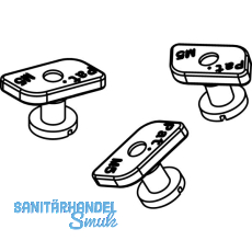 HAWA Junior 120 Montageset zu Winkelprofil (10 Stück) HAWA Junior 120 Montageset zu Winkelprofil (10 Stück)