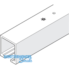 HAWA Junior 120 Laufschiene Deckenmontage L=4000 mm Aluminium farblos eloxiert