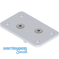 HELM 150 Deckenbefestigungsplatte Aluminium natur