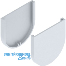 SOLIDO 100 Abdeckkappen-Set Glas Punktbefestigung rund silber