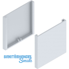 SOLIDO 100 Abdeckkappen-Set Glas Punktbefestigung eckig silber SOLIDO 100 Abdeckkappen-Set Glas Punktbefestigung eckig silber