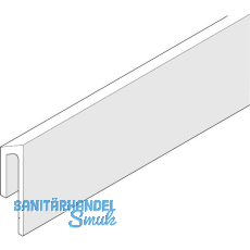 F�hrungsschiene HAWA Frontslide, auf Ma� geschnitten , silber eloxiert