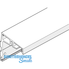 Winkeltragprofil HAWA-Frontslide 60/A und 60/matic f. 1-Ebene, auf Maß, silber Winkeltragprofil HAWA-Frontslide 60/A und 60/matic f. 1-Ebene, auf Maß, silber
