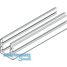 F�hrungsschiene Variofold 80/H ungebohrt, auf Ma�, silber eloxiert