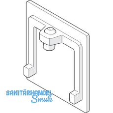 HAWA-Junior 80 Glas Abdeckkappe Winkelprofil Stahl verchromt matt HAWA-Junior 80 Glas Abdeckkappe Winkelprofil Stahl verchromt matt