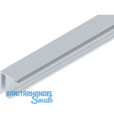 HELM GT-S 150 Laufschiene mit Seitenteil Deckenmontage auf Maß silber eloxiert HELM GT-S 150 Laufschiene mit Seitenteil Deckenmontage auf Maß silber eloxiert