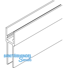 HAWA Junior 80/G Telescopic Trag-Glashalteprofil für Glas 10 mm L=6500 mm silber HAWA Junior 80/G Telescopic Trag-Glashalteprofil für Glas 10 mm L=6500 mm silber