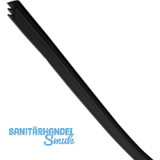 HAWA Dichtungsprofil Festverglasung Boden/Wandprofil Glas 10-12 mm schwarz