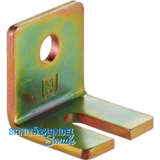 Winkelbefestigung HELM 104 W einfach Stahl verzinkt gelb