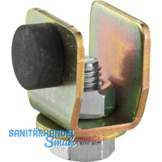 Schienenstopper HELM 100 P Stahl verzinkt gelb