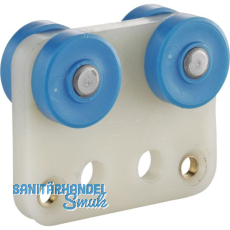 Planen-Vorhang Rollapparat zweipaarig HELM 132K, Kunststoff m. Nylonrollen